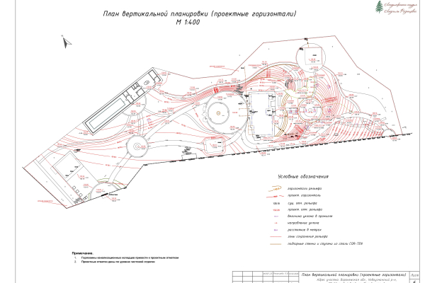 Ландшафтный проект-чертеж